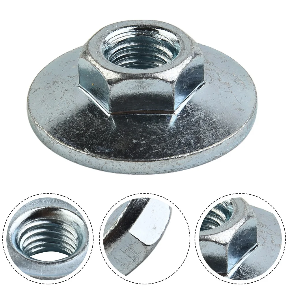 Angle Grinder M14 Thread Hex Flange Nut Set Quick Change Locking Quick Release Locking Hexagon Nut For Bosch Metabo. shdiatool 2pcs self locking plate quick clamping quick release flange nut pressure plate accessory for angle grinder