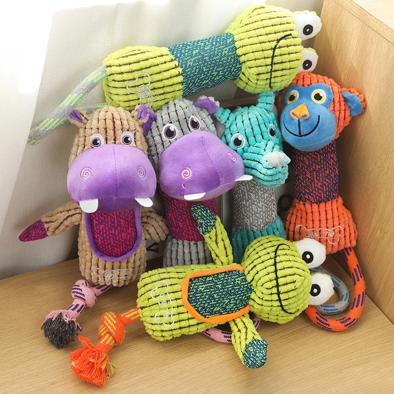 Interactive Dog Toys Dogs Chewing Toy Stuffing Rope Knot Bite Resistant