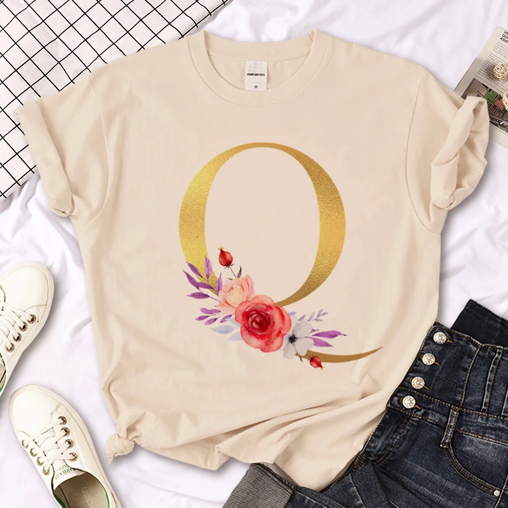 

Alphabet A-z tshirt women summer t shirt girl y2k funny 2000s clothes