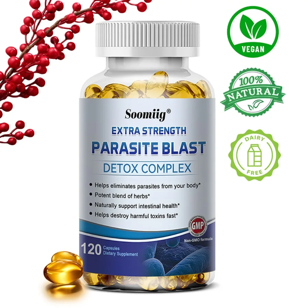 Powerful Parasite Supplement Capsules Detox and Support Gut Health Digestion Detoxification Bloating and Gas Immunity