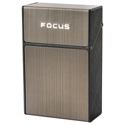 Durable Aluminum Portable Cigarette Storage Case - Crush - Proof and Moisture - Resistant (Black gray)