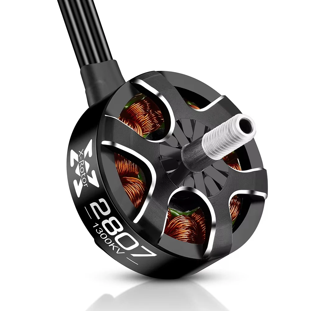 4pcs HOBBYWING Xrotor 2807/2812 900/1100/1300KV 4-6S 1500KV 4-5S / 1700KV 3-4S black Brushless Motors for FPV Racing Drone Model