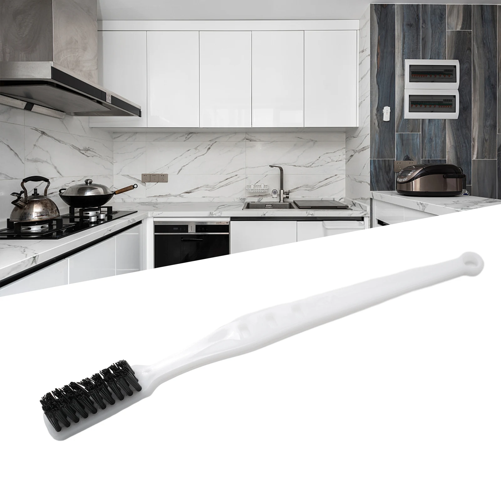 Description Picture 3 of itemBrass Wire Brush White Plastic Handle Stainless Steel Nylon Metal Rust Dirt Cleaning Polishing Brushes Hand Tools Drop Shipping