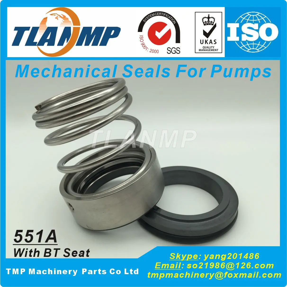 551A-12/14/16/18/20/22/24/25/28/30/32/35 Mechanical Seals (Material:SIC-CA-VIT)-BT-RN,VUL-CAN 12,ROTE-N R2,U2,AES-SEAL T03
