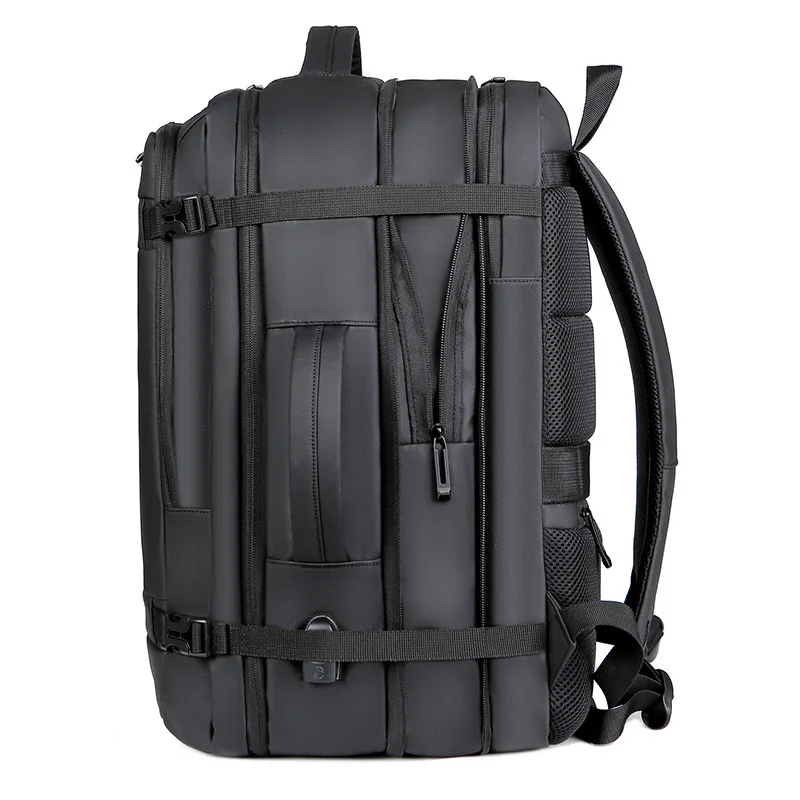 40L Expandable USB Travel Backpack Flight Approved Carry-On Bag for Airplanes Water-Resistant and Durable Fits 17-Inch Laptop 4