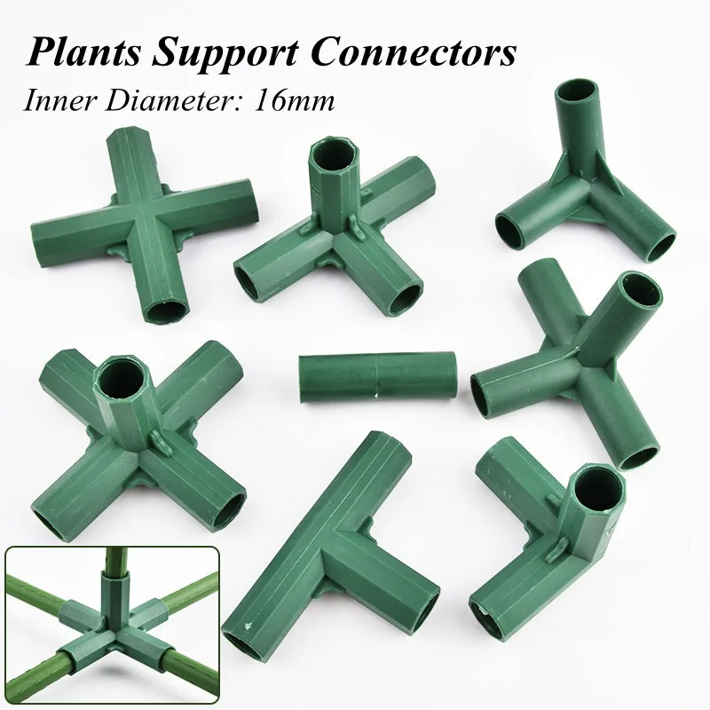 10-30Pcs 16mm Plants Support Connectors ,2/3/4/5-way Garden Greenhouse ...