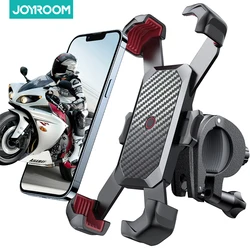 Joyroom Universal 360° Bike Phone Holder with Shockproof Design (Black and Red)