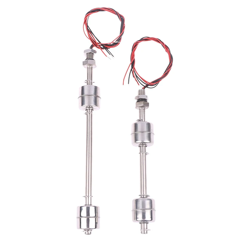 Water Level Switch Liquid Level Sensor 100-400mm Stainless Steel Double Ball Float Switch Tank Liquid Water Level Flow Sensor Water Level Controller 10W 220VDC