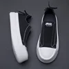 Men's shoes 2025 spring new breathable casual shoes men soft sole comfortable loafers men's black canvas shoes 1