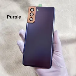 Premium Back Glass Replacement for Samsung Galaxy S21+ - Includes Adhesive and Camera Lens (Purple)