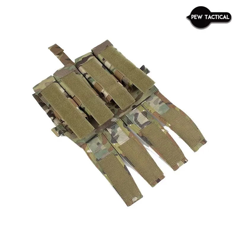 Tactical Flap Mag Pouch PEW TACTICAL - Porta Caricatore Universale 9mm/.45 - Pannello Frontale Per Giubbotti Tattici