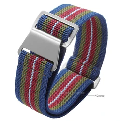 Universal Nylon Sport Watch Strap - Elastic Fabric Wristband - 18mm (Colorful)