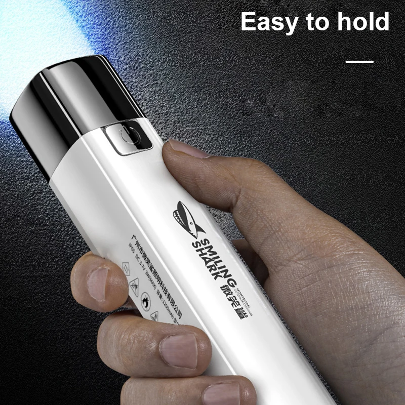 Portable Flashlight Torch USB Power Bank Mobile Phone Rechargeable Strong Light Mini Camping Hiking Fishing