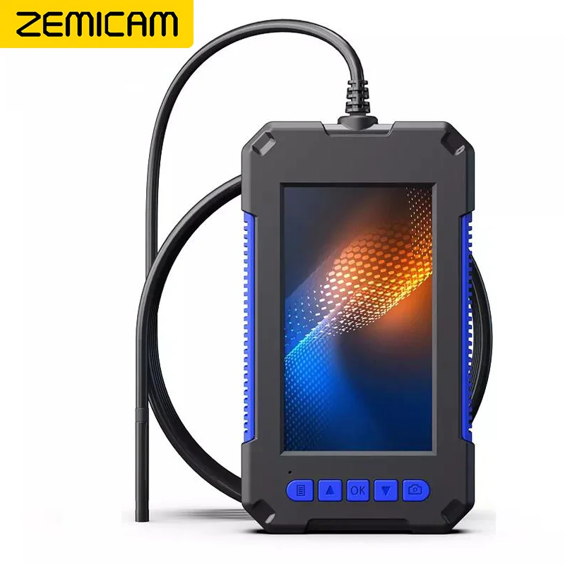 Endoscope Camera 4.3'' Screen Industrial Endoscope Camera Signal/Dual Lens Full HD Monitor HD1080P Pipe Inspection Borescope Waterproof 2600mAh