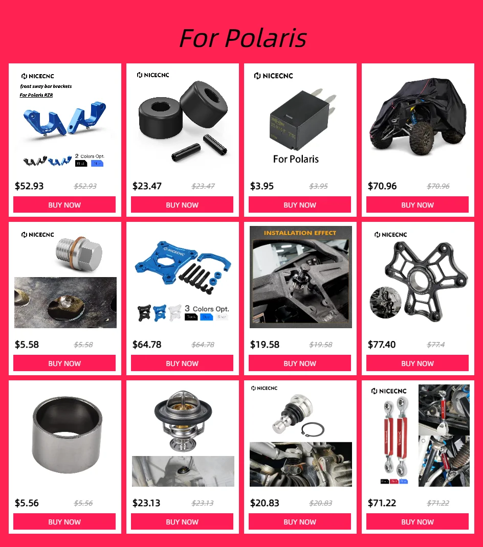 NICECNC UTV Sekundärkupplungsrollen-Kit für Polaris RZR XP 1000 / RZR 900 2016-2023 Antriebskupplungs-Reparatursatz 3514926 3234202 – Detail 1