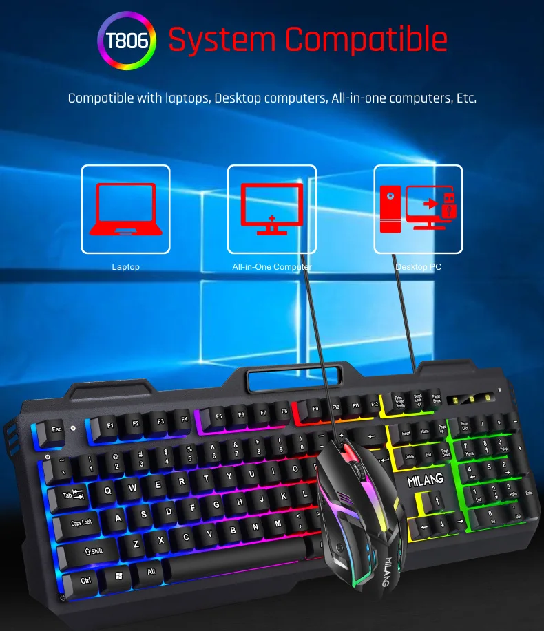 Set, USB, RGB, Colorido, Luminoso, Ratos para