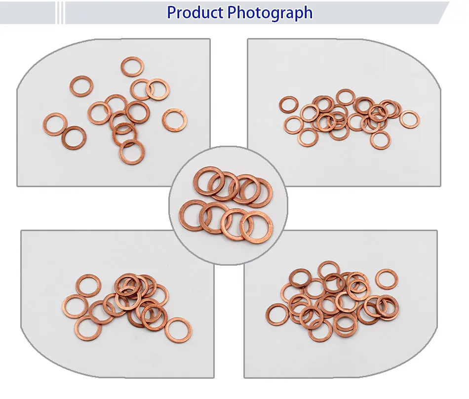Gasket Copper Stainless Steel  PTFE Metal Carbon Steel Bonded Washer Water pipe faucet gasket washer seal mesh filter