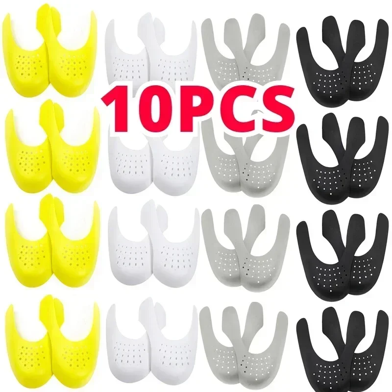 Shoes Head Stretcher Anti Crease Bending Shield Crack Toe Cap Wrinkled Fold Shoes Anti-Fold Support Protector 10PCS