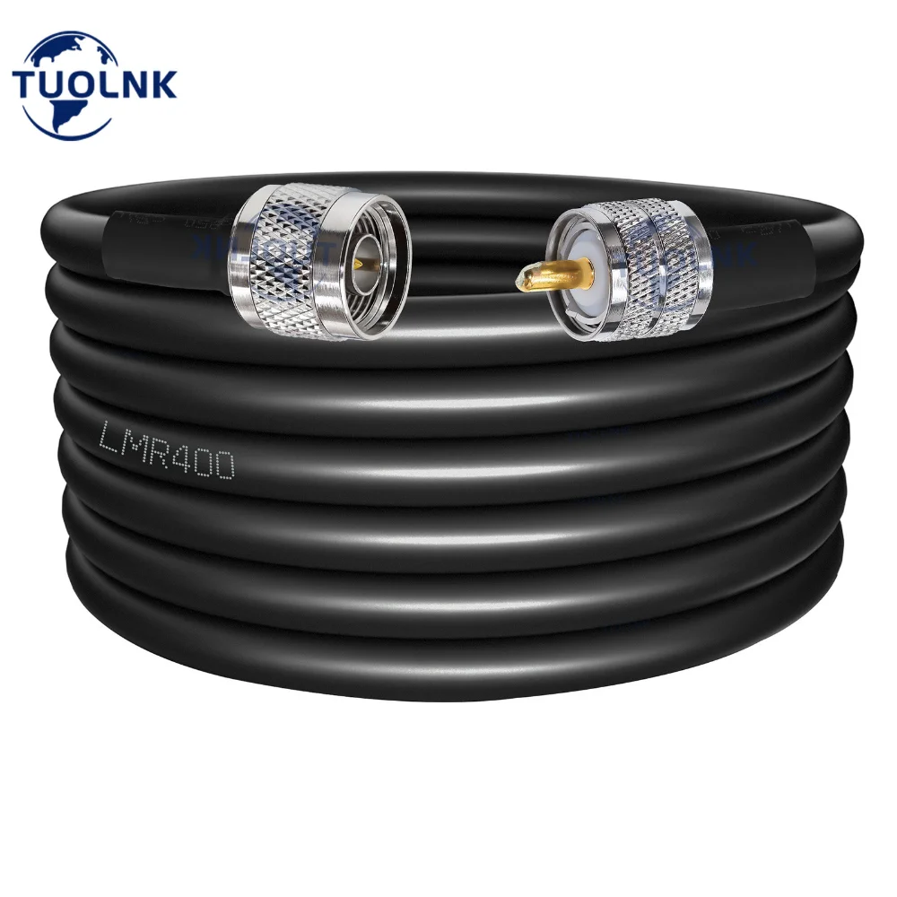 TIMES® 3 PIEDI LMR400UF Cavo Coassiale SO239 7/16 DIN MASCHIO - Foto 10