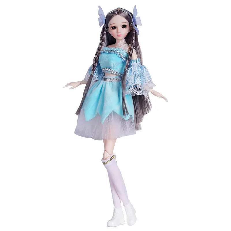 Boneca de corpo móvel para meninas, vestir a princesa brinquedo, pele do  corpo, 30cm altura, 1:6 Bjd, 26 articulações, moda