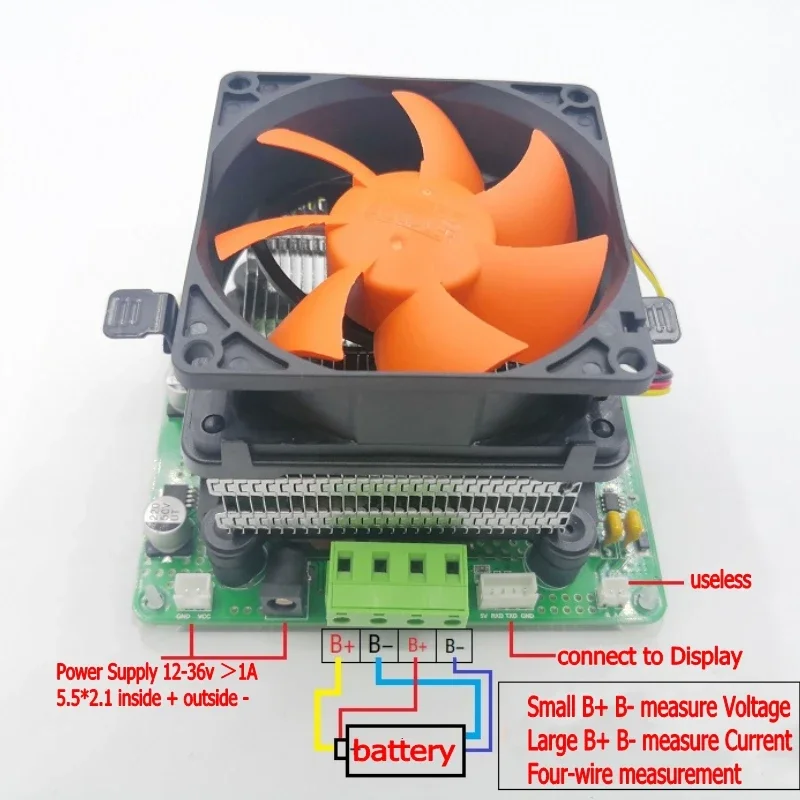 150W Constant Current Adjustable Electronic Load 100V 10A Battery Tester Discharge Capacity Voltage Current Power Tester meter