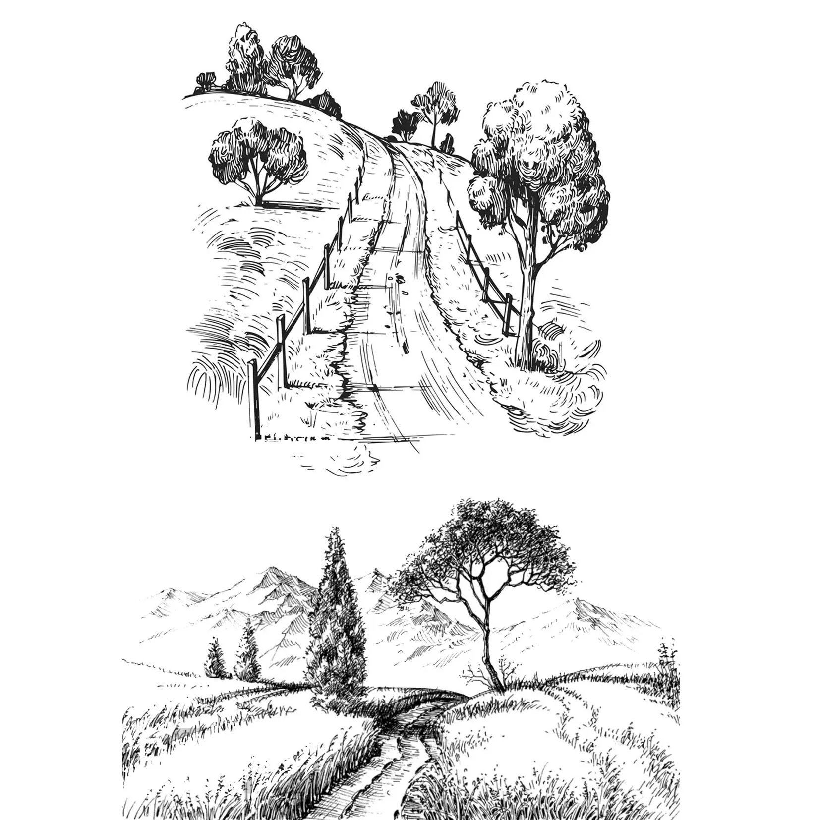 

DABOXIBO, Гора/дерево/перила, прозрачные штампы, форма для оформления искусственных украшений, ремесла, Новое поступление 2020