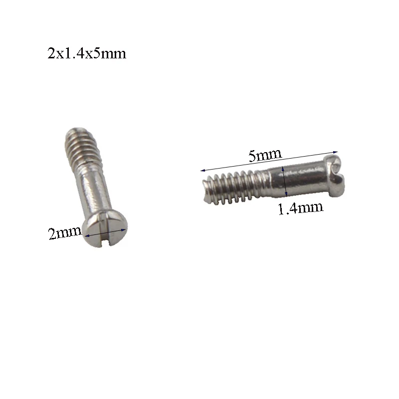 Eyeglasses Repair Kit 500pcs 2.0mm Slotted Head Screw Eyewear Glasses Optical Hinge Screw Accessories
