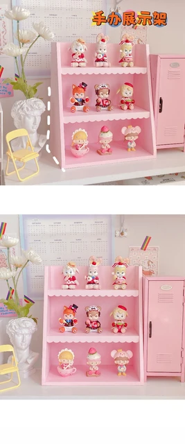 ピンクの木製収納棚,収納棚,化粧台 - AliExpress