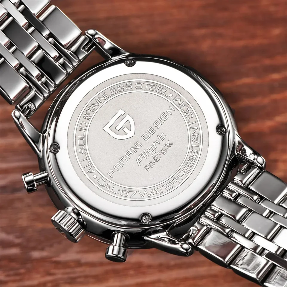 Pagani Design Men's Chronograph Watch Japan VK67 Movt Waterproof