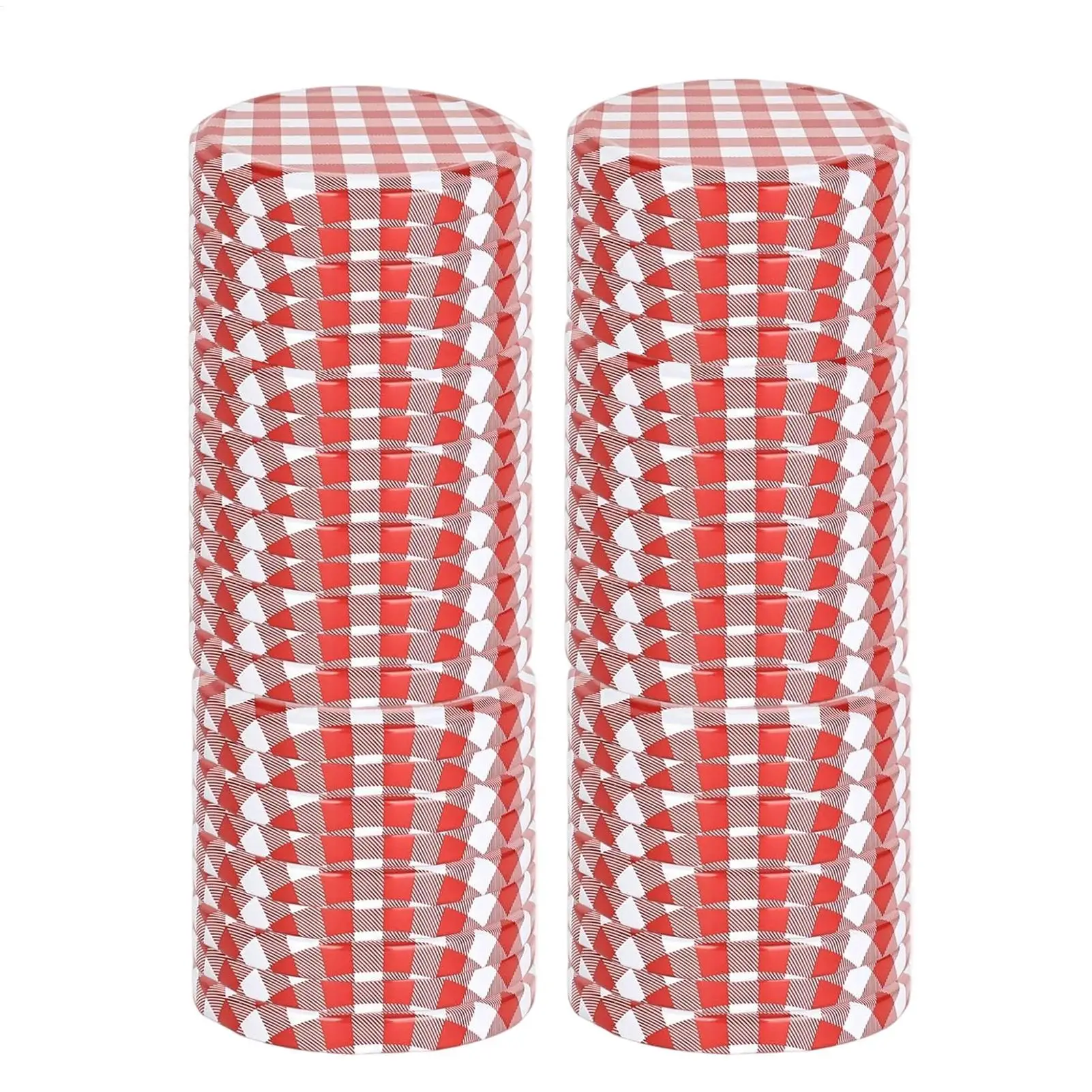 Leak-Proof Reusable Metal Jar Lids - 50 Pack, Regular Mouth (85mm) for Preserving and Storing Foods