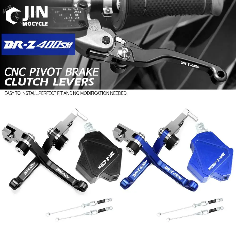 

For SUZUKI DRZ400SM DRZ 400SM 2000-2017 Motorcross Accessories CNC Stunt Clutch Lever Easy Pull Cable System Brake Clutch Levers