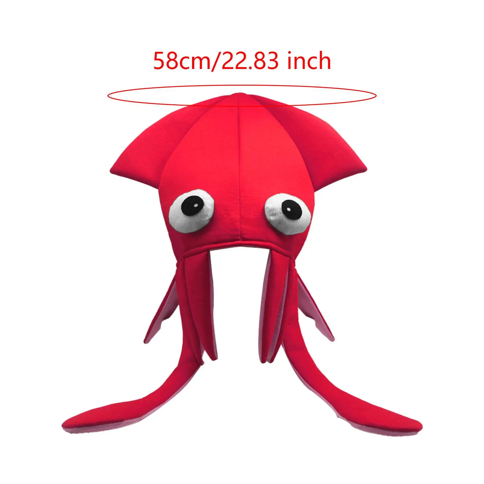 Squid Hat for Men Women Headgear Dress up Animals Hat Photo Prop Headwear