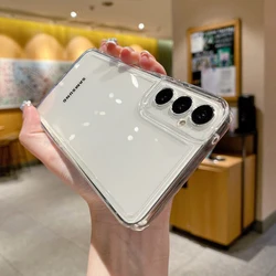 Luxury HD Clear Soft Silicone Transparent Phone Case Back Cover for Samsung S25 Edge (Transparent)
