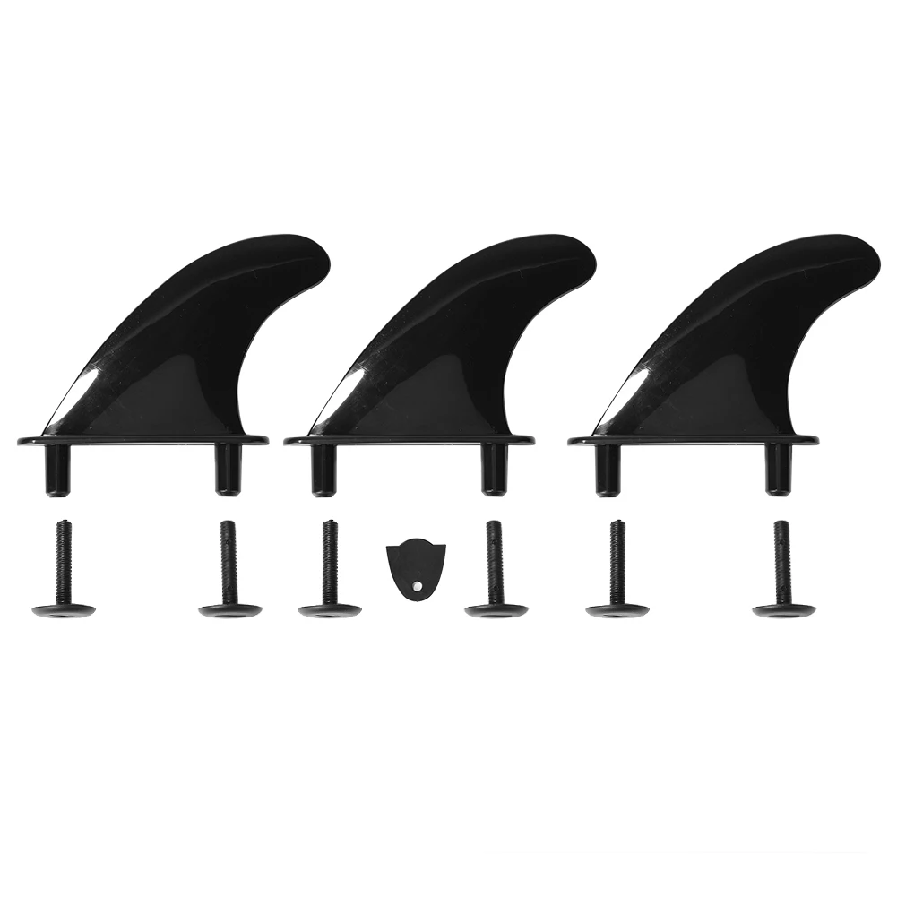 3pcs Soft Surf Fins for Surfboard Softboard Stand Up Paddle Board Accessories Surfboard Professional Water Fins