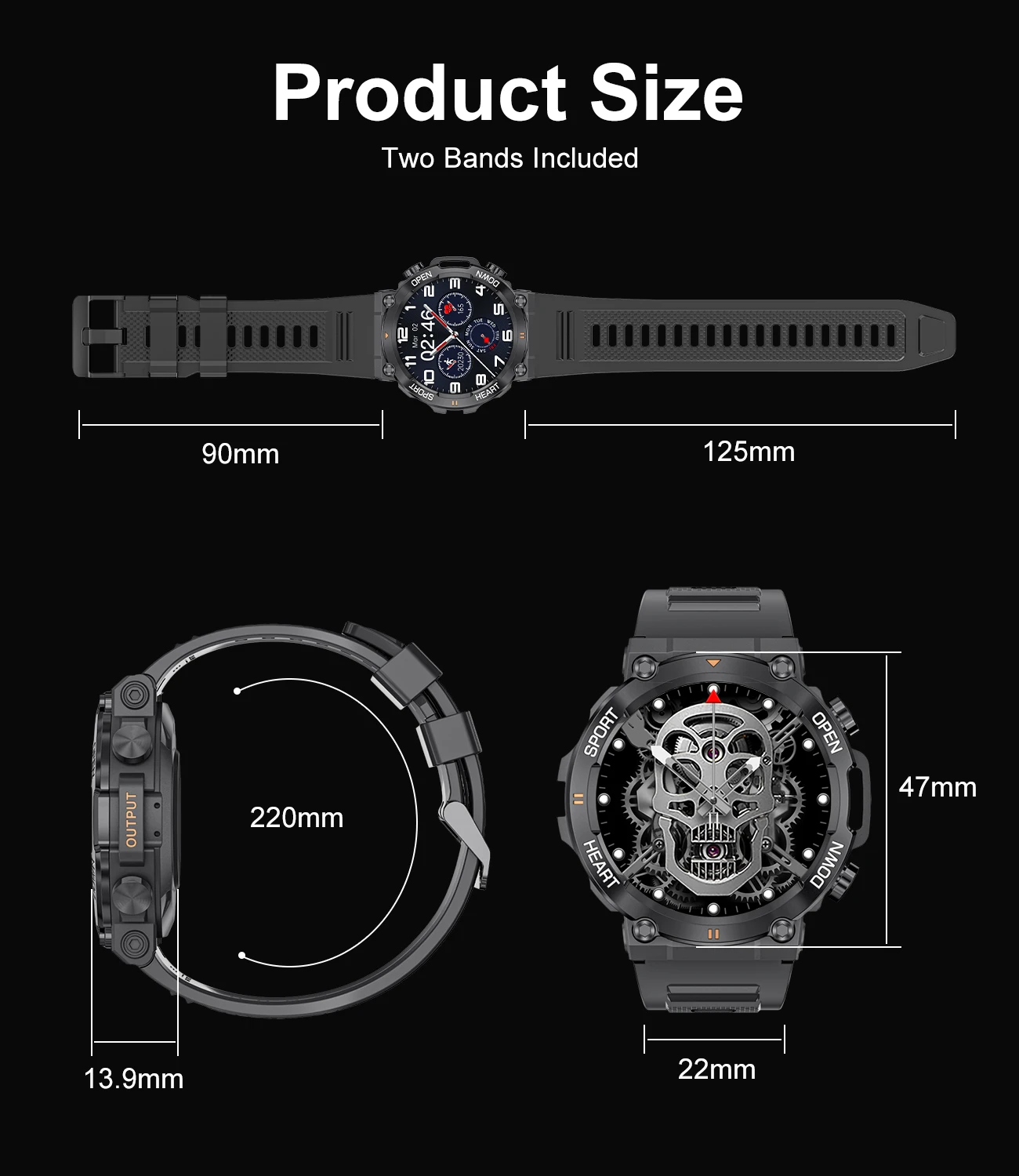 LIGE 2024 NEW Smart Watch for Men Bluetooth Sport 400mAh Long Standby 1.39 Inch 360*360 HD Screen Outdoors Smartwatch K56 Pro