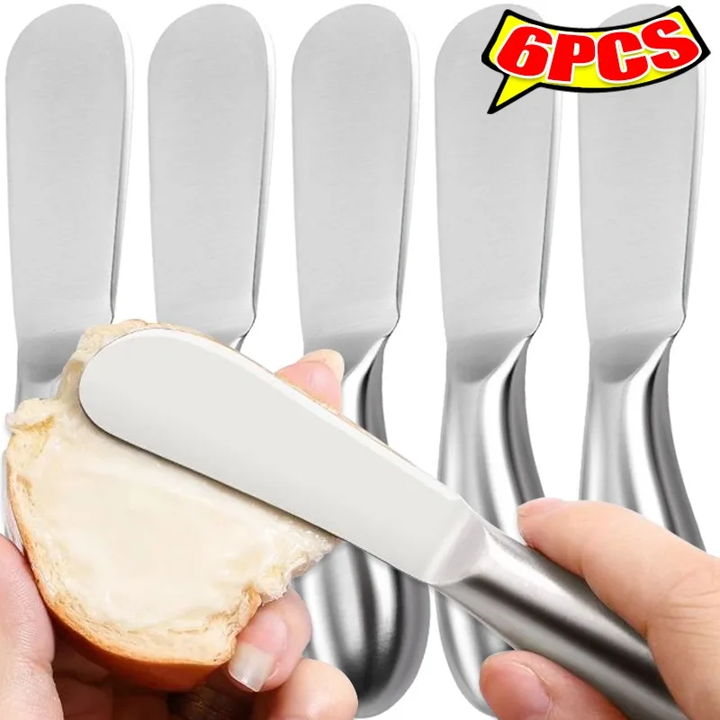 Butter Knife Stainless Steel Cheese Dessert Jam Tools Toast Wipe Cream Bread Knifes Cheese Cutter Tableware Kitchen Gadgets