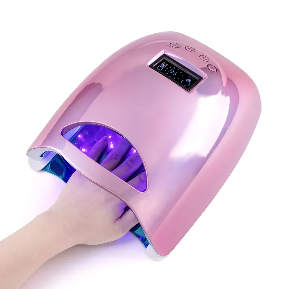 무선 충전식 휴대용 무선 매니큐어 페디큐어, UV LED 네일 드라이어 램프, 살롱 사용, 가정용, 고출력 48W