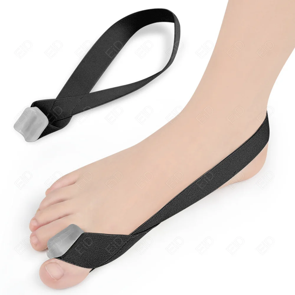 Silikon Toe Separator Hallux Valgus Bunion Corrector Spannung Strap Orthesen Fuß Knochen Daumen Teller Valgus Korrektur Gel Pad – Detail 25