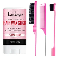 LOCKMIO Floral Scent Wax Stick Styling Smoothing Hair Pomade With Edge Control Brush Kit Anti-Frizz Flyaways For Natural Wigs 1