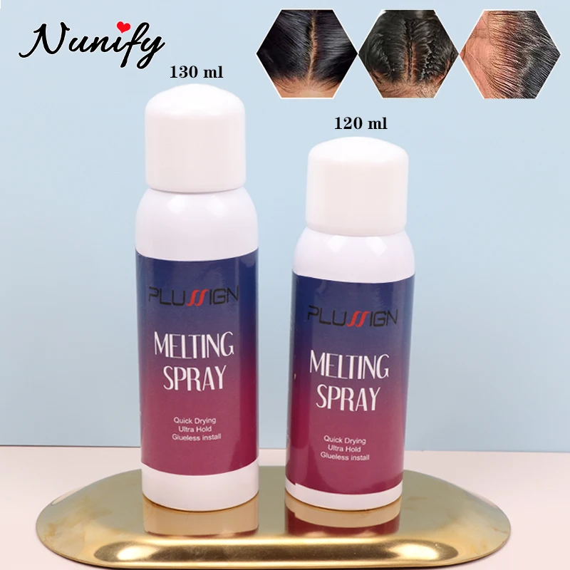 Melting Spray For Lace Wigs Glueless Install Waterproof Quick Drying Wig  Melting Spray Ultra Hold Hair Adhesive For Hairline - AliExpress