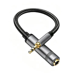 Premium Audio Adapter Cable - 3.5mm to 6.35mm for Headphones and Audio Equipment (3.5 Male 6.35 Female)