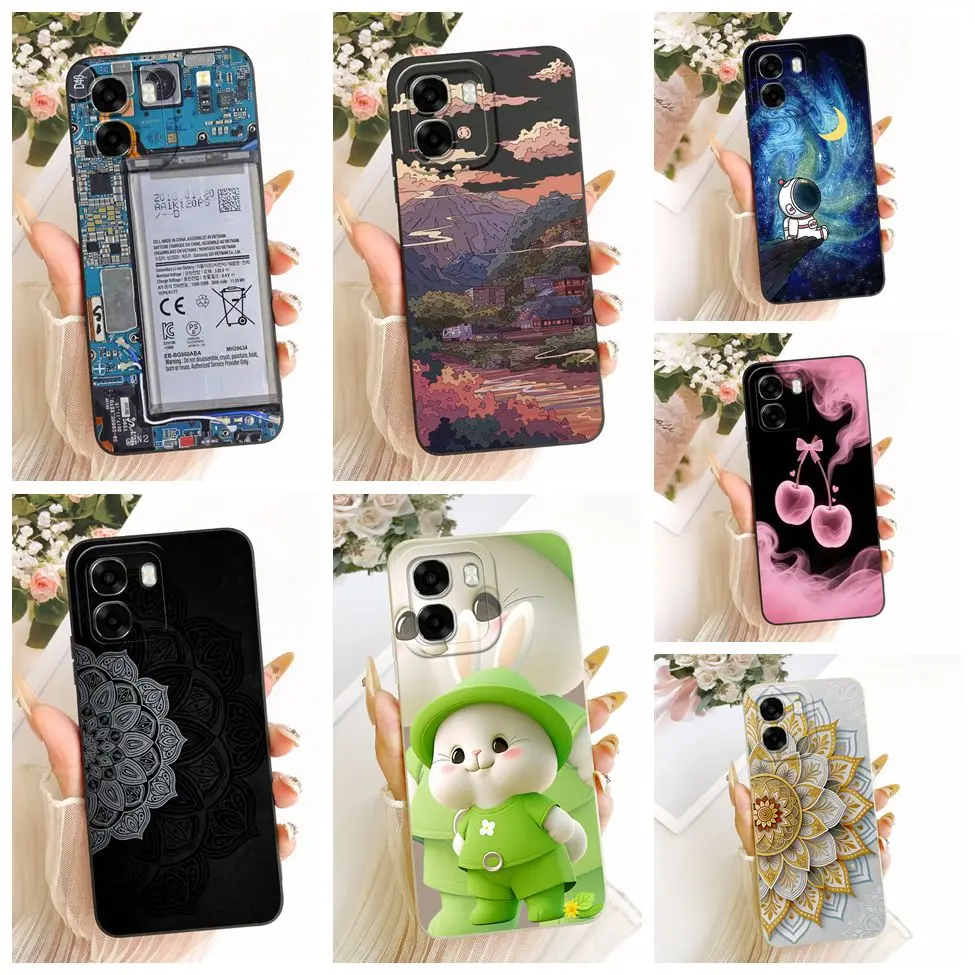 Luxury Fashion Cute Painted Silicone Case - Oppo A6 Series