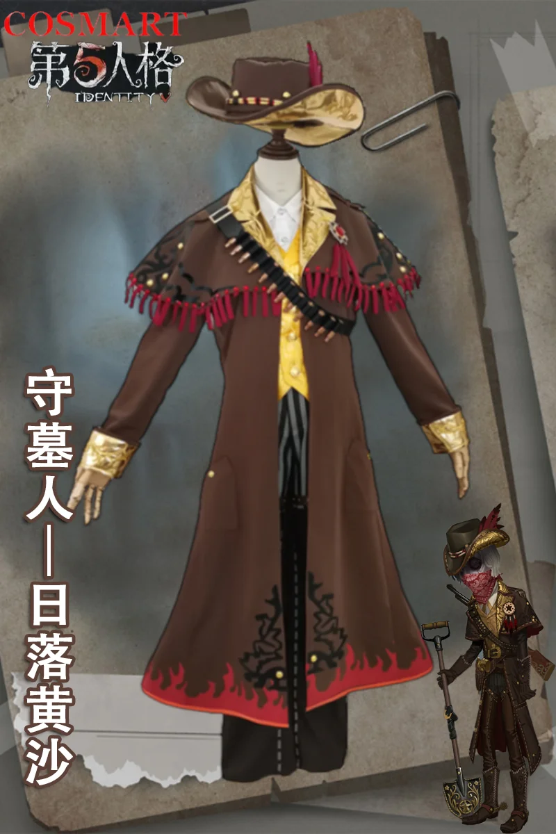 

Identity V Grave Keeper Yellow Sand At Sunset Cosplay Costume Cos Game Anime Party Uniform Hallowen Play Role Clothes Clothing