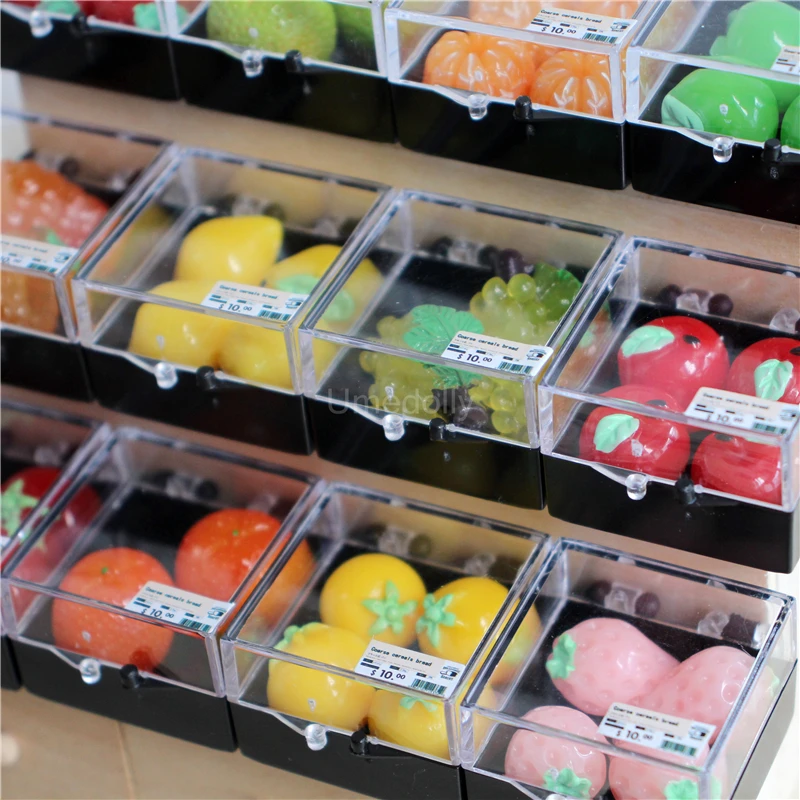 1 Box Miniature Dollhouse Orange Grape Simulation Fruit Doll Food Play Kitchen Toy Accessories