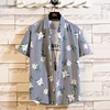 Summer High Quality Cotton Mens Hawaiian Shirt Printed Short Sleeve Big Size Hawaii Men Beach Floral Shirts Multiple 1037 2