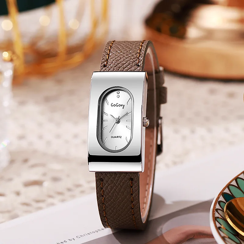 Ladies Watch, Premium Rectangle Ins Wind Niche Student Angolan Temperament Quartz Watch