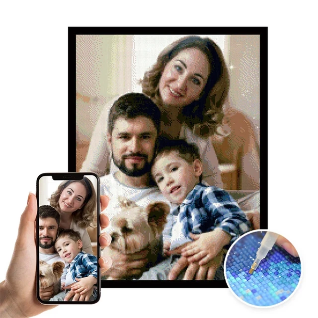 Custom Diamond Painting Kits For Adults With Your Photo DIY 5D Customized  Diamond Art Mosaic Full Drill Round Square Diamond - AliExpress