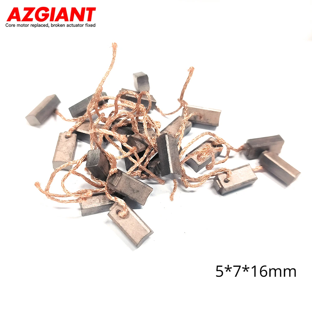 

AZGIANT 100pcs 5*7*16mm Electric Motor Car Generator Carbon Brush For Hyundai Toyota