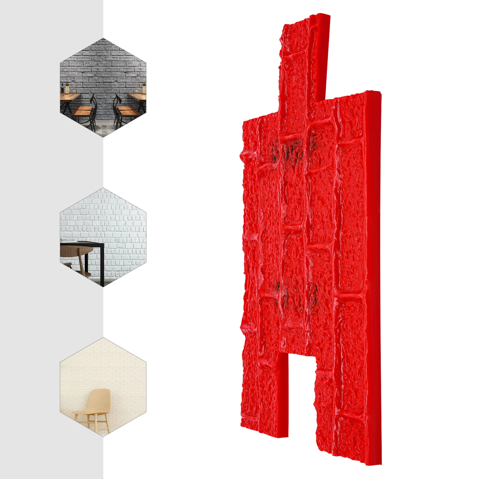Concrete Stamping Mold Stone Texture Style Manual Concrete Stamping Mats Set For Walls Floors