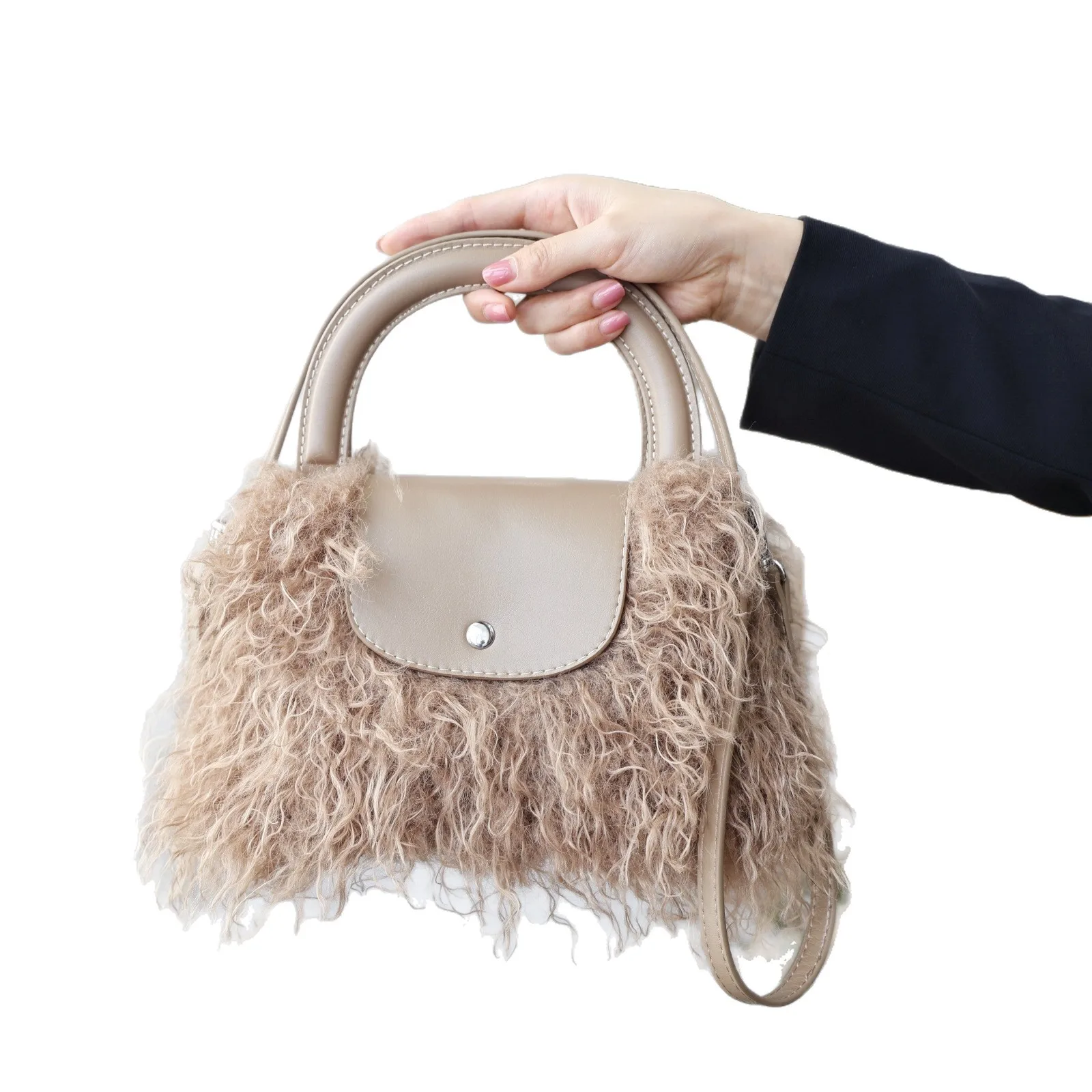 NEW Elegant Leather Women's Messenger Bag High-End Luxury Chic Lining Trendy Daily Commuter Vintage Casual Bag​